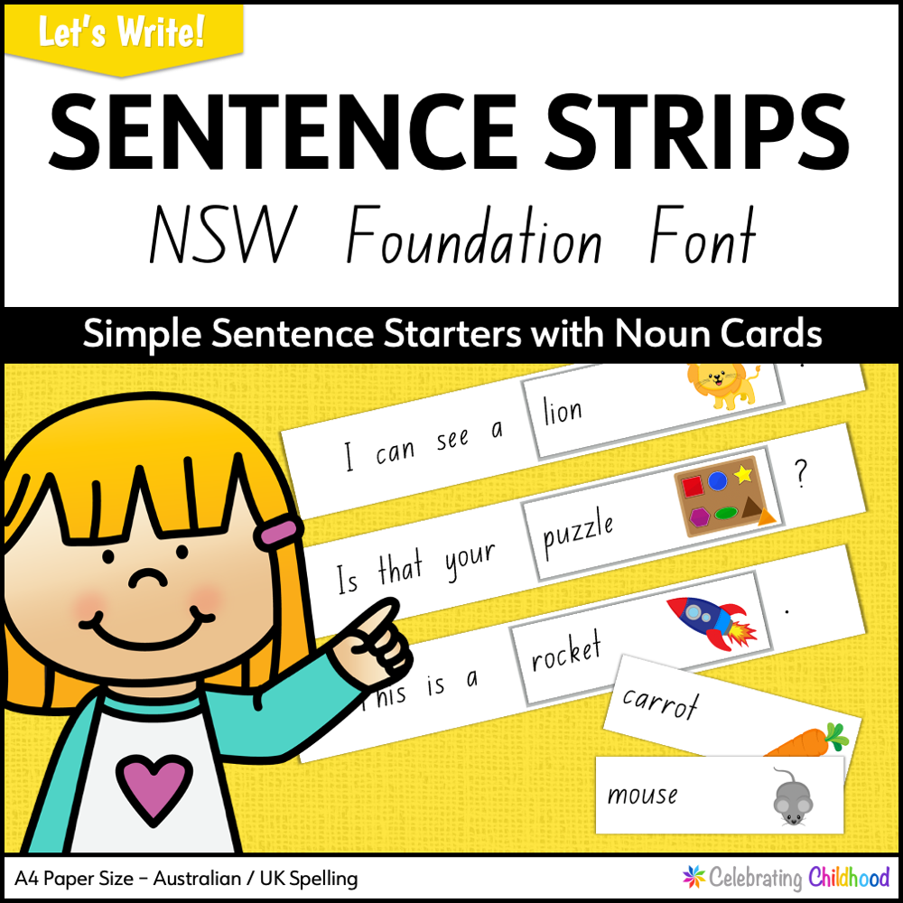 sentence-strips-in-nsw-foundation-font-celebrating-childhood